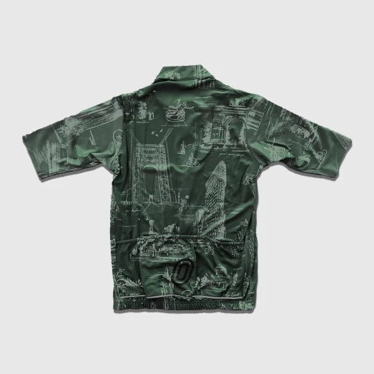 NYC Monuments Women's Jersey / Blue Green | Tricota Mujer